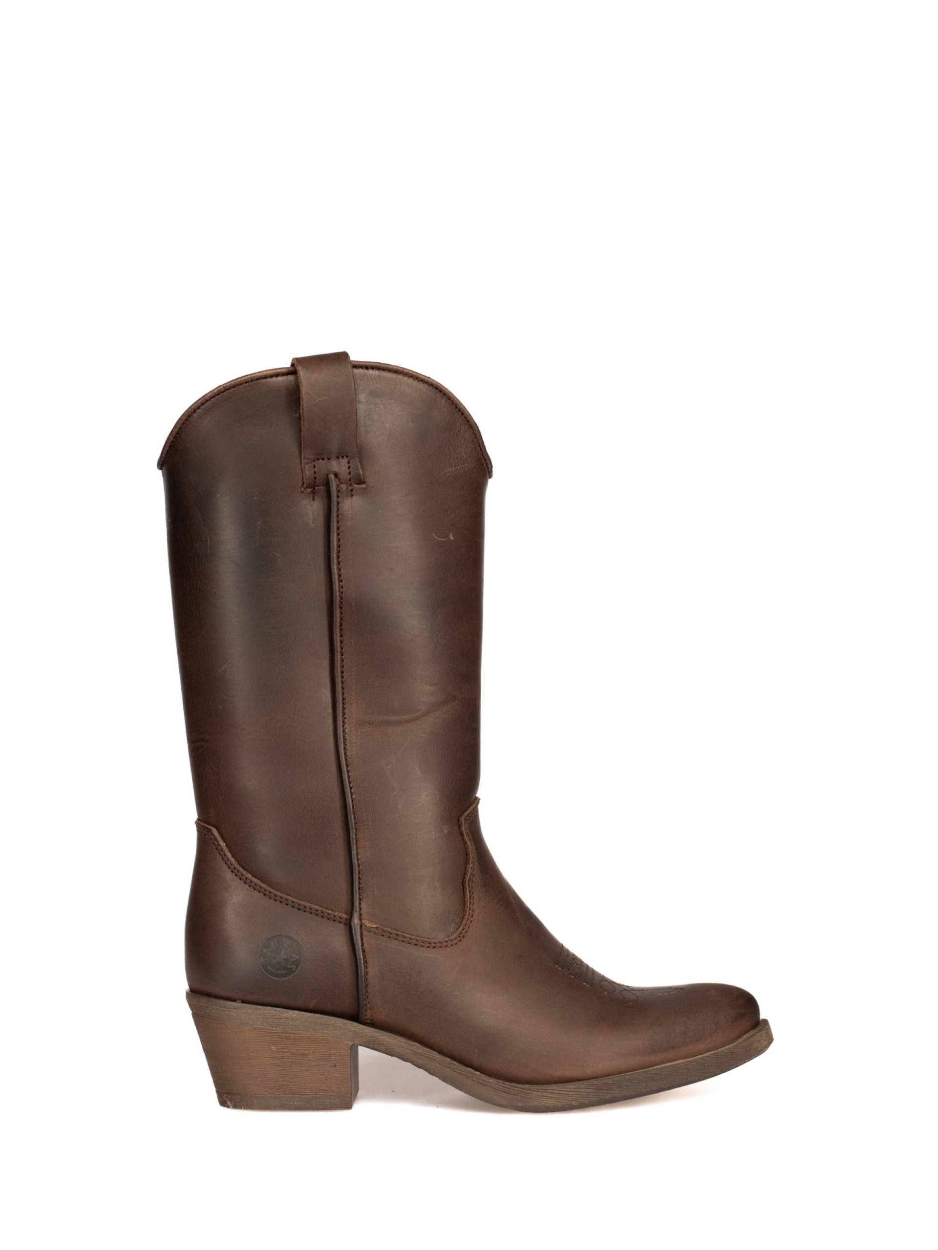 Texan boot with oiled leather