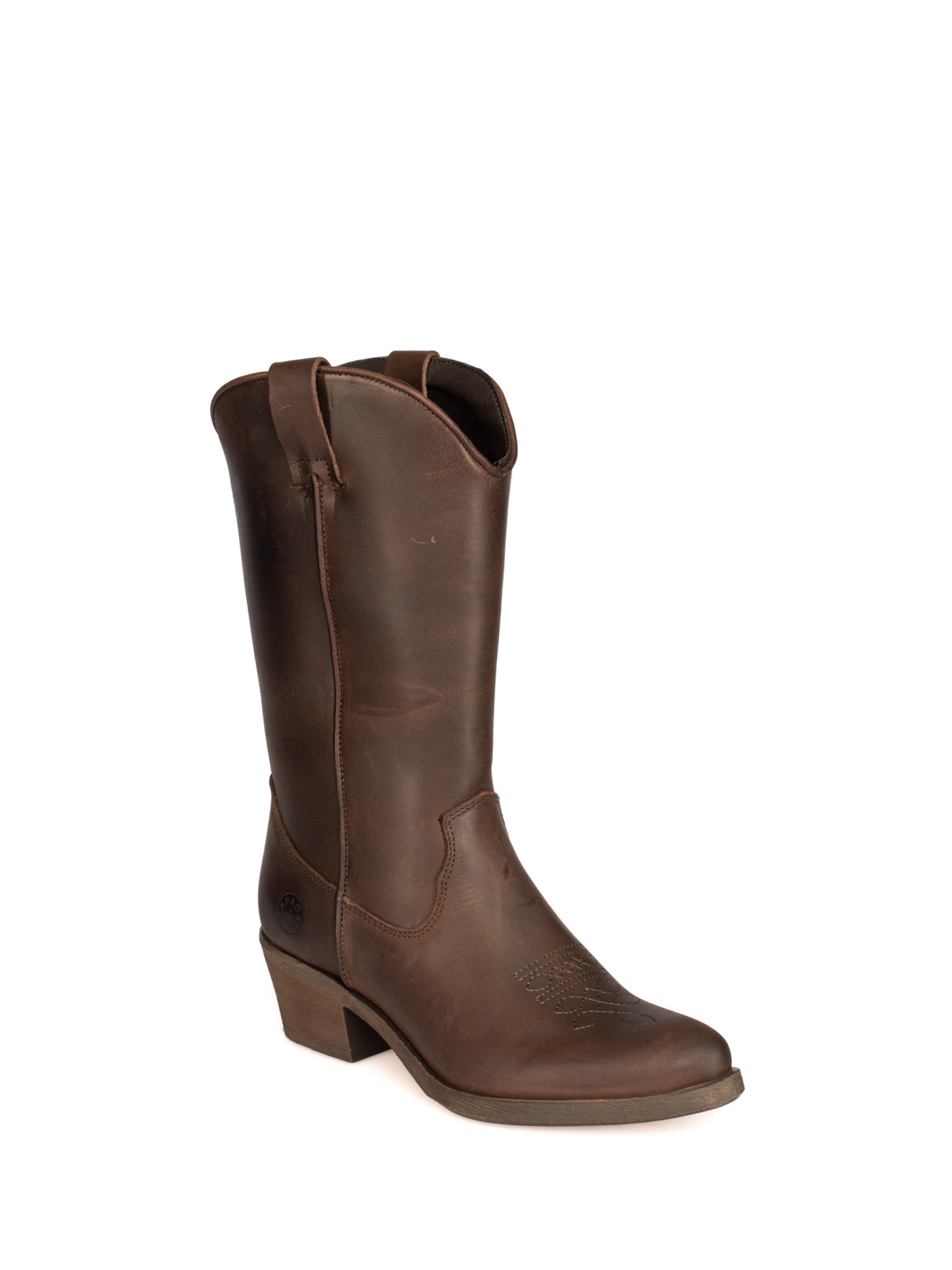 Texan boot with oiled leather