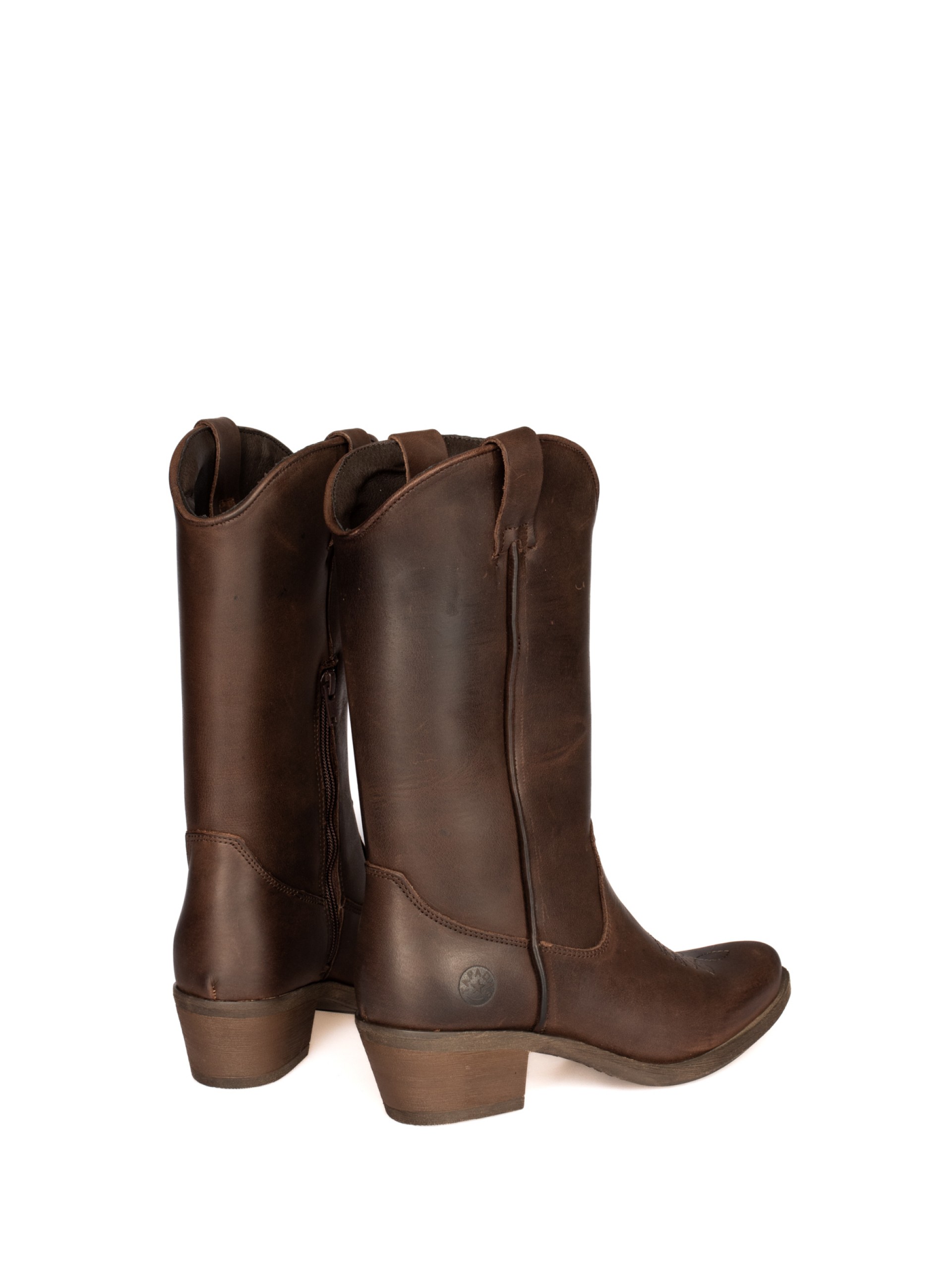 Texan boot with oiled leather