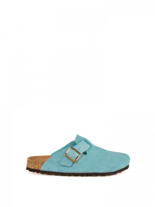 Clog Bio de Senhora em Camurça Jeans Clog Bio de Senhora em Camurça Jeans