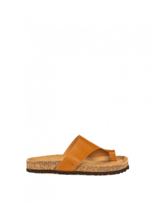 Women�s Bio Toe-Post Leather Sandal