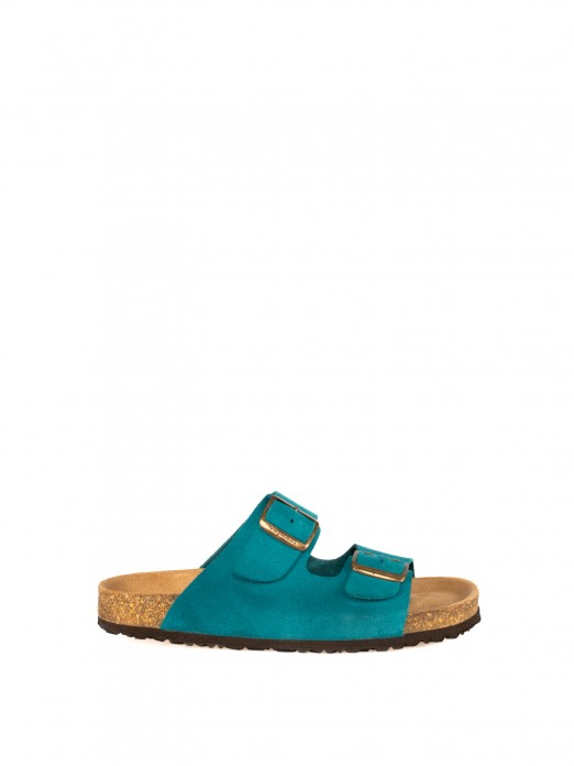 Chinelo Bio em Camurça com Fivelas Chinelo Bio em Camurça com Fivelas