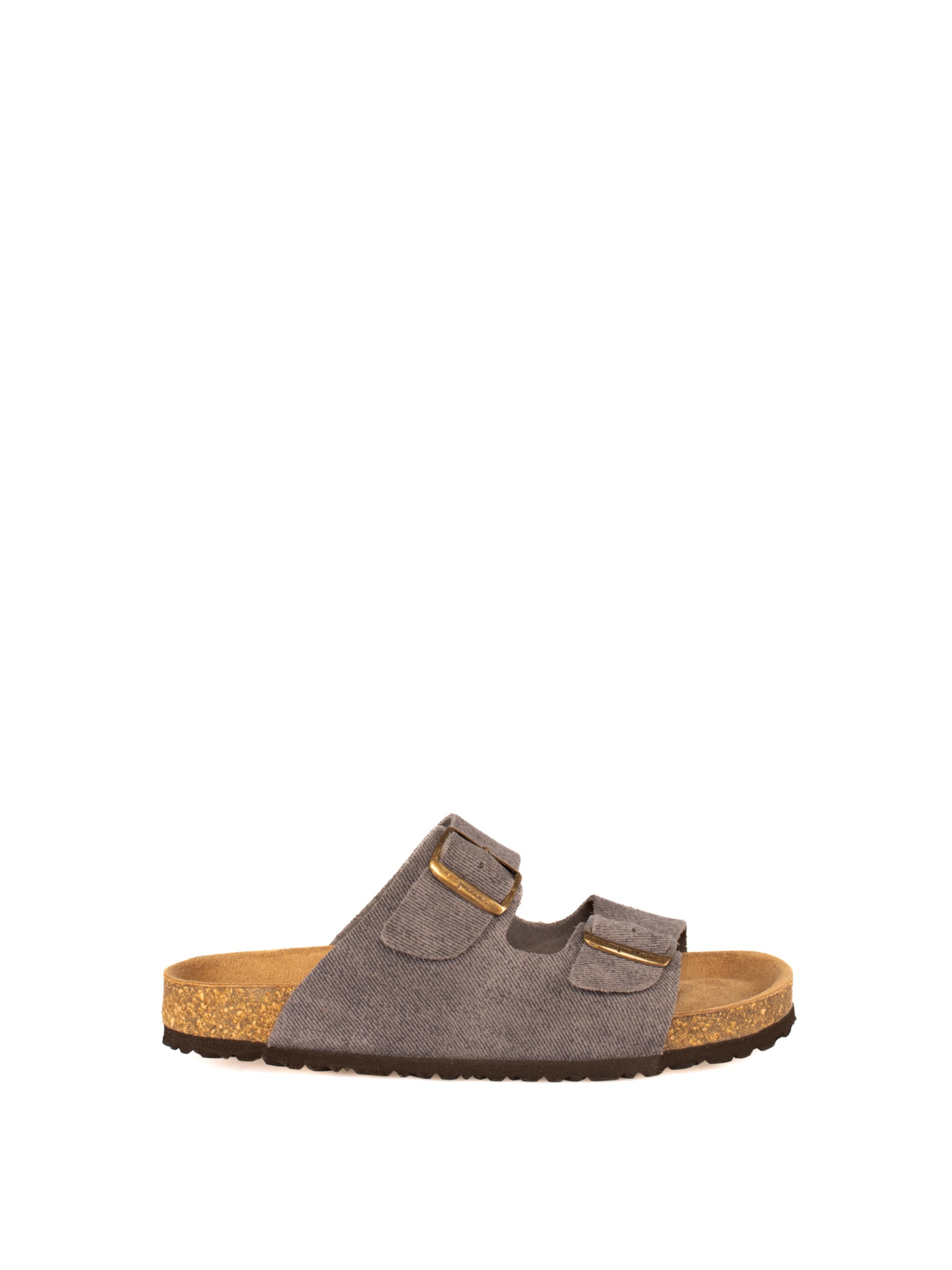 Women’s Bio Suede Jeans Slide Sandal with Buckles