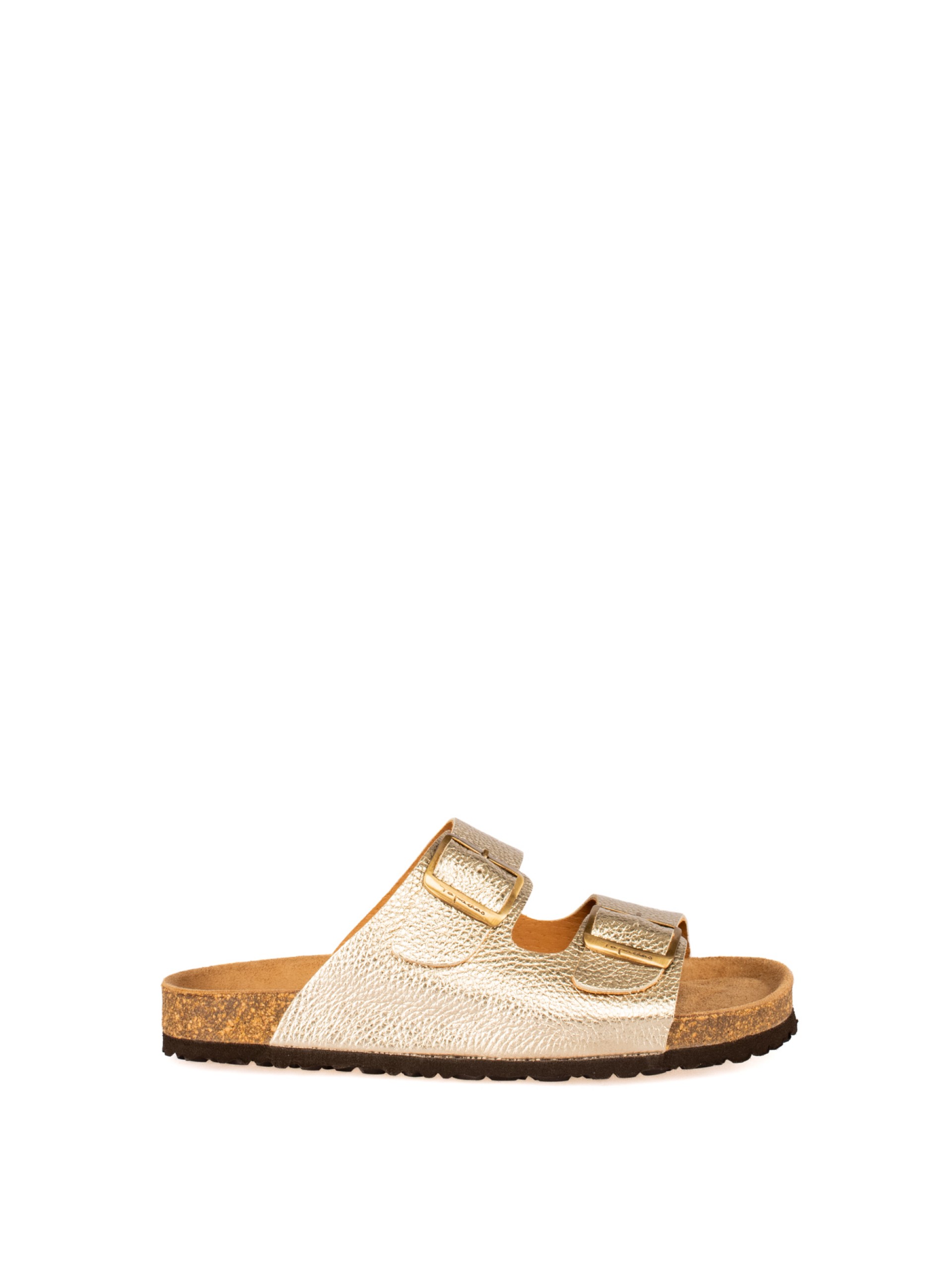 Women’s Bio Laminated Leather Slide Sandal