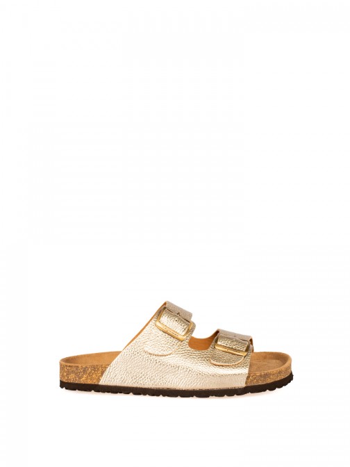 Women�s Bio Laminated Leather Slide Sandal