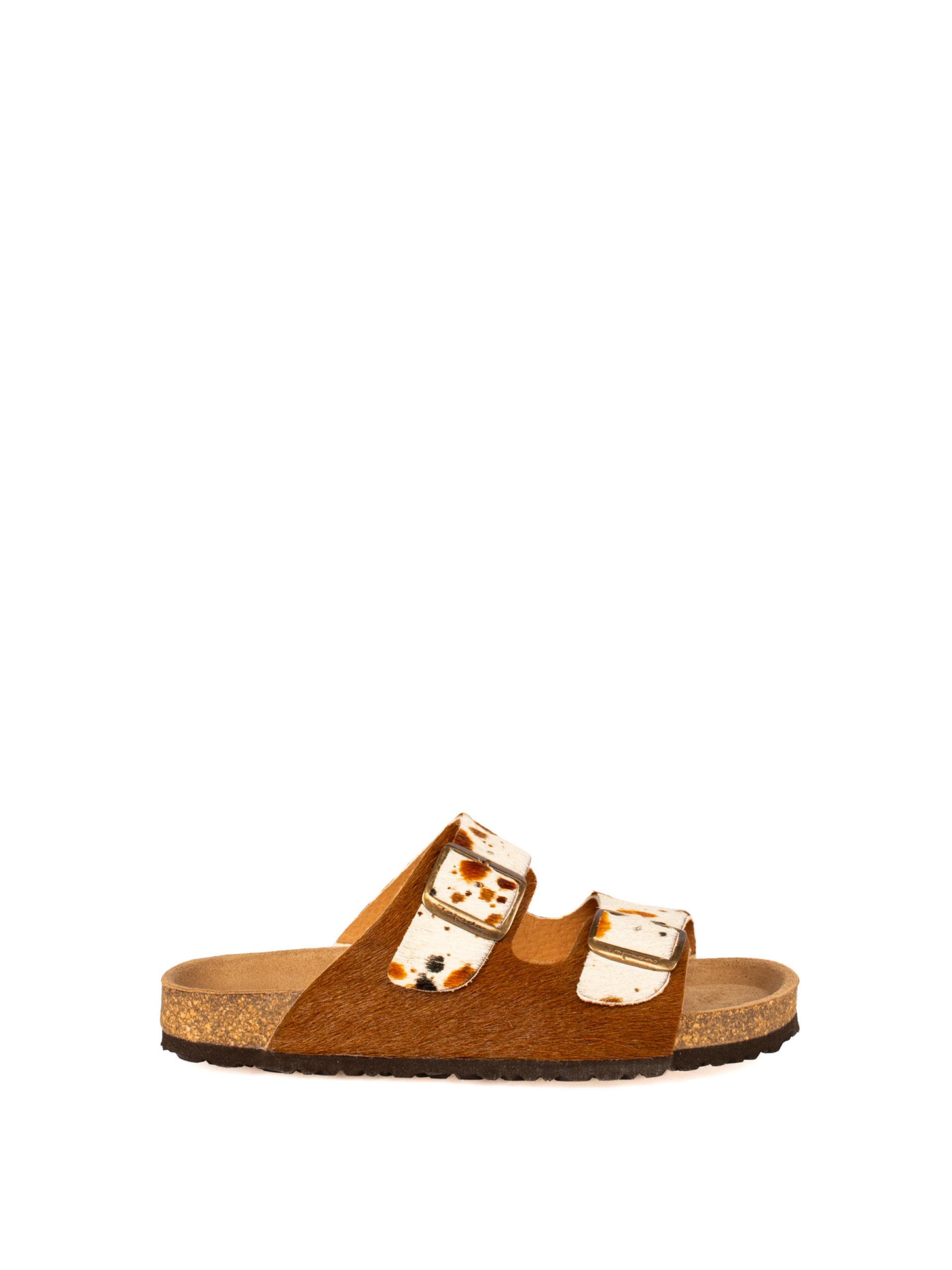 Chinelo Bio com Fivelas em Pêlo Combinado