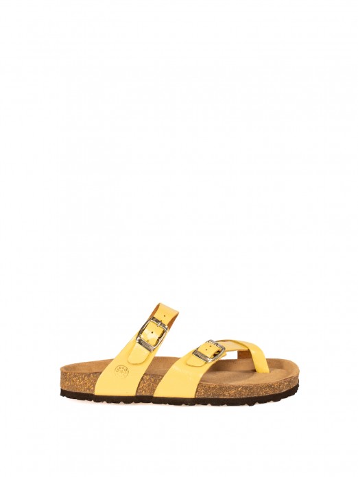 Women’s Bio Patent Slide Sandal with Straps Women’s Bio Patent Slide Sandal with Straps