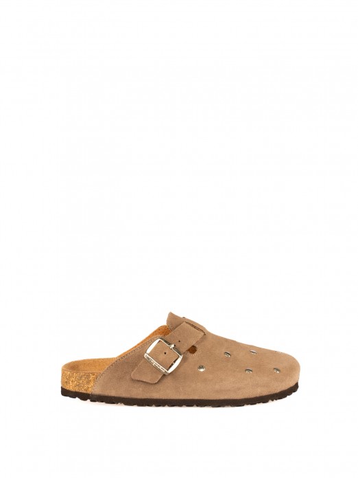 Clog Bio de Senhora em Camurça com Tachas Clog Bio de Senhora em Camurça com Tachas