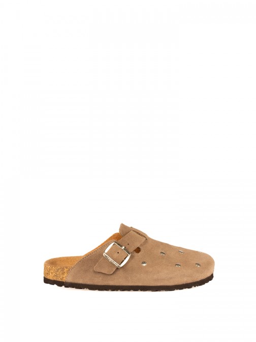 Women�s Bio Suede Clog with Studs