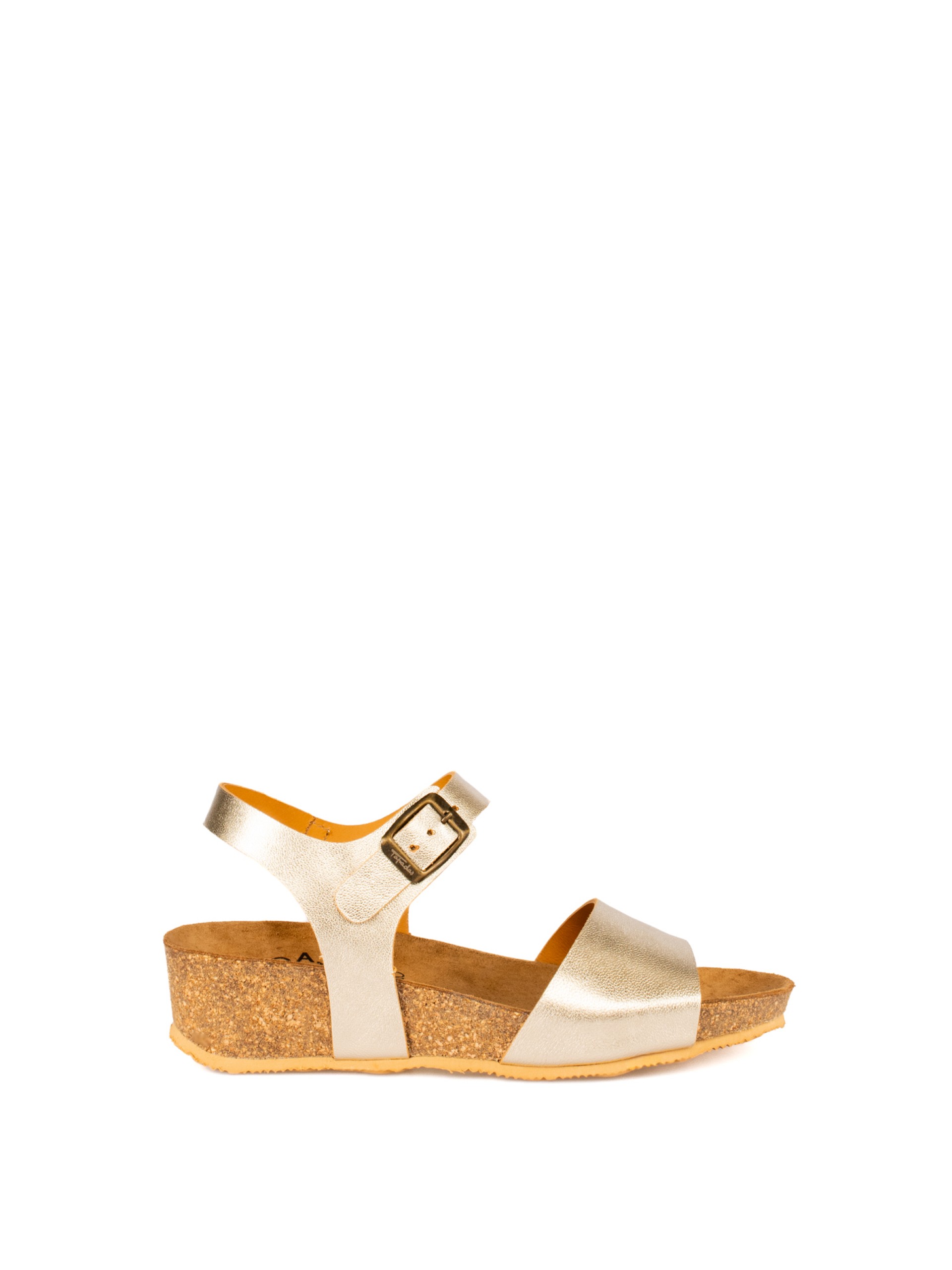 Bio Wedge Sandal in Laminated Leather