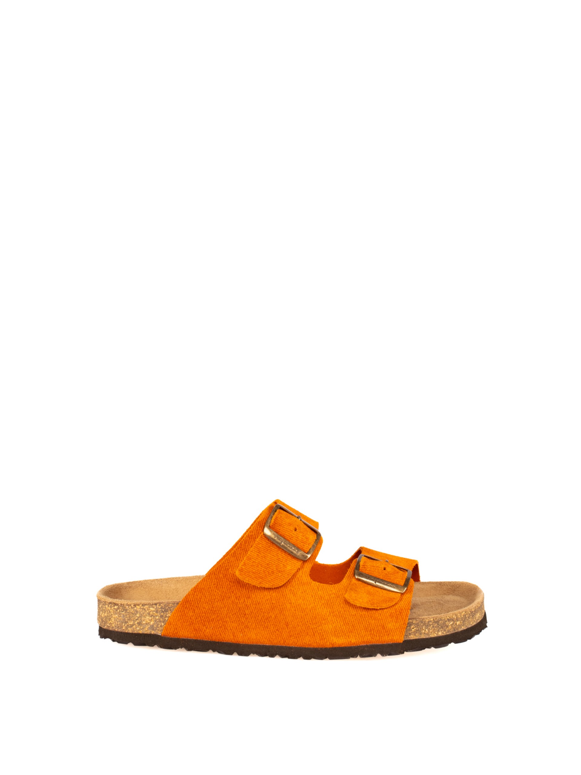 Women’s Bio Suede Jeans Slide Sandal with Buckles