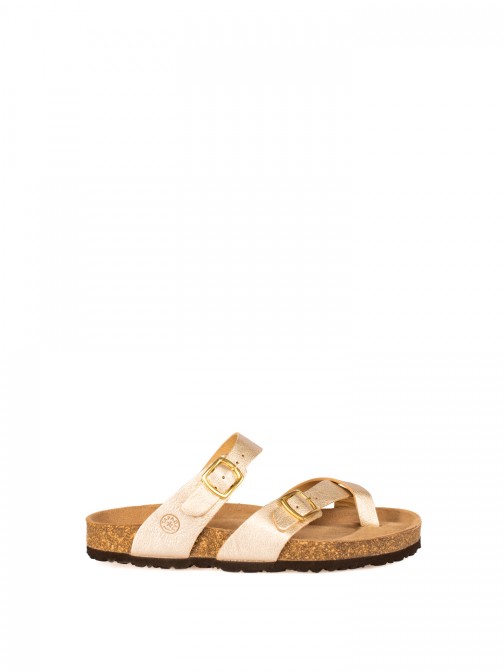 Women�s Bio Laminated Leather Slide Sandal