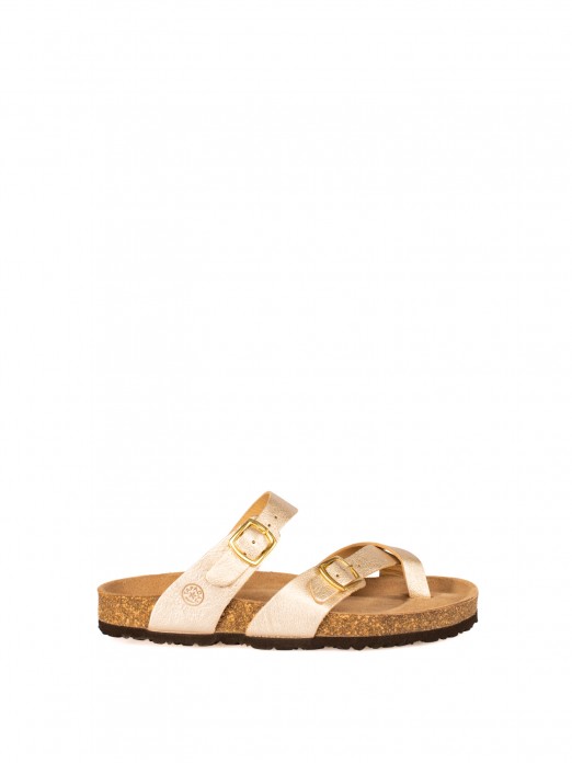 Women’s Bio Laminated Leather Slide Sandal Women’s Bio Laminated Leather Slide Sandal