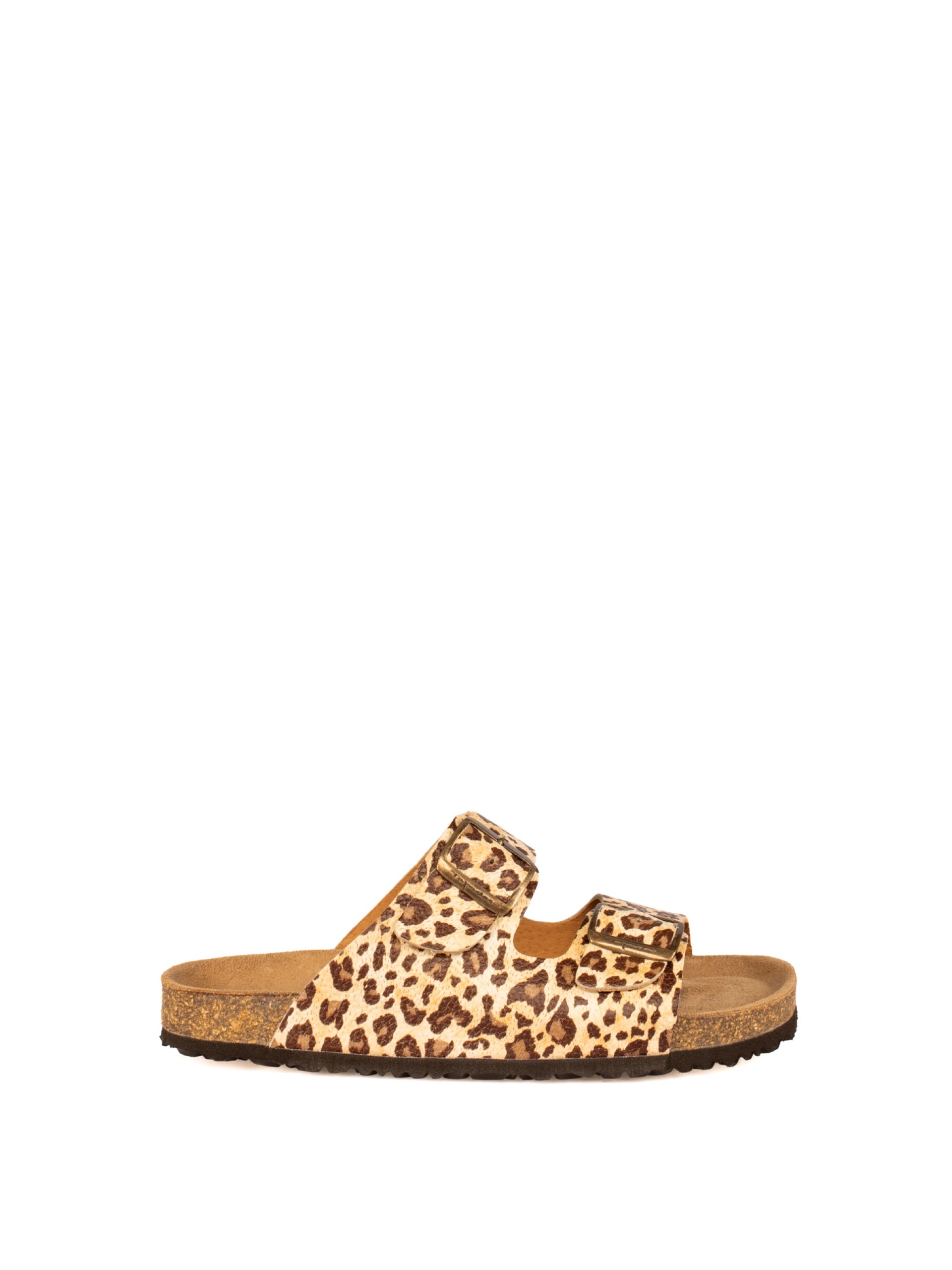 Women’s Bio Animal Print Laminated Leather Slide