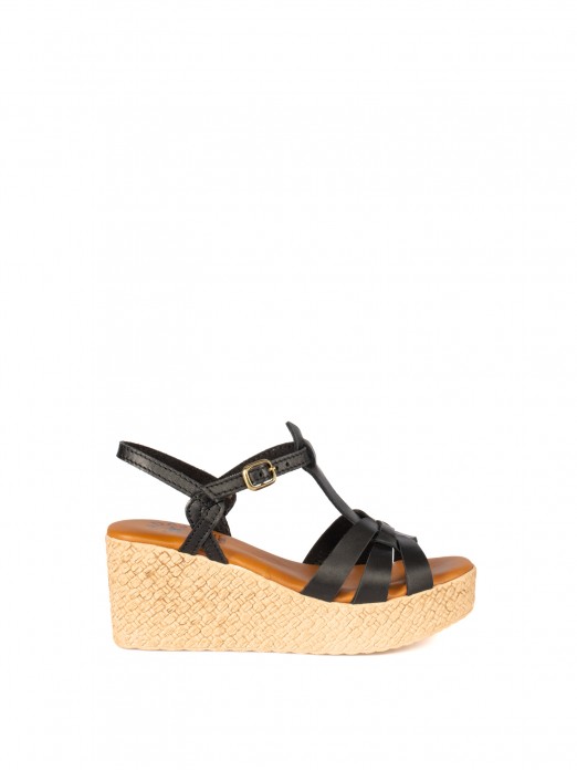 Women�s Suede Jeans Wedge Sandal