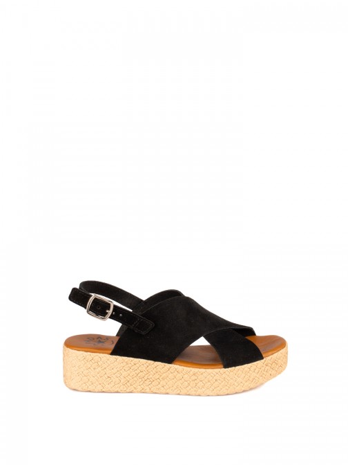 Women�s Suede Wedge Sandal