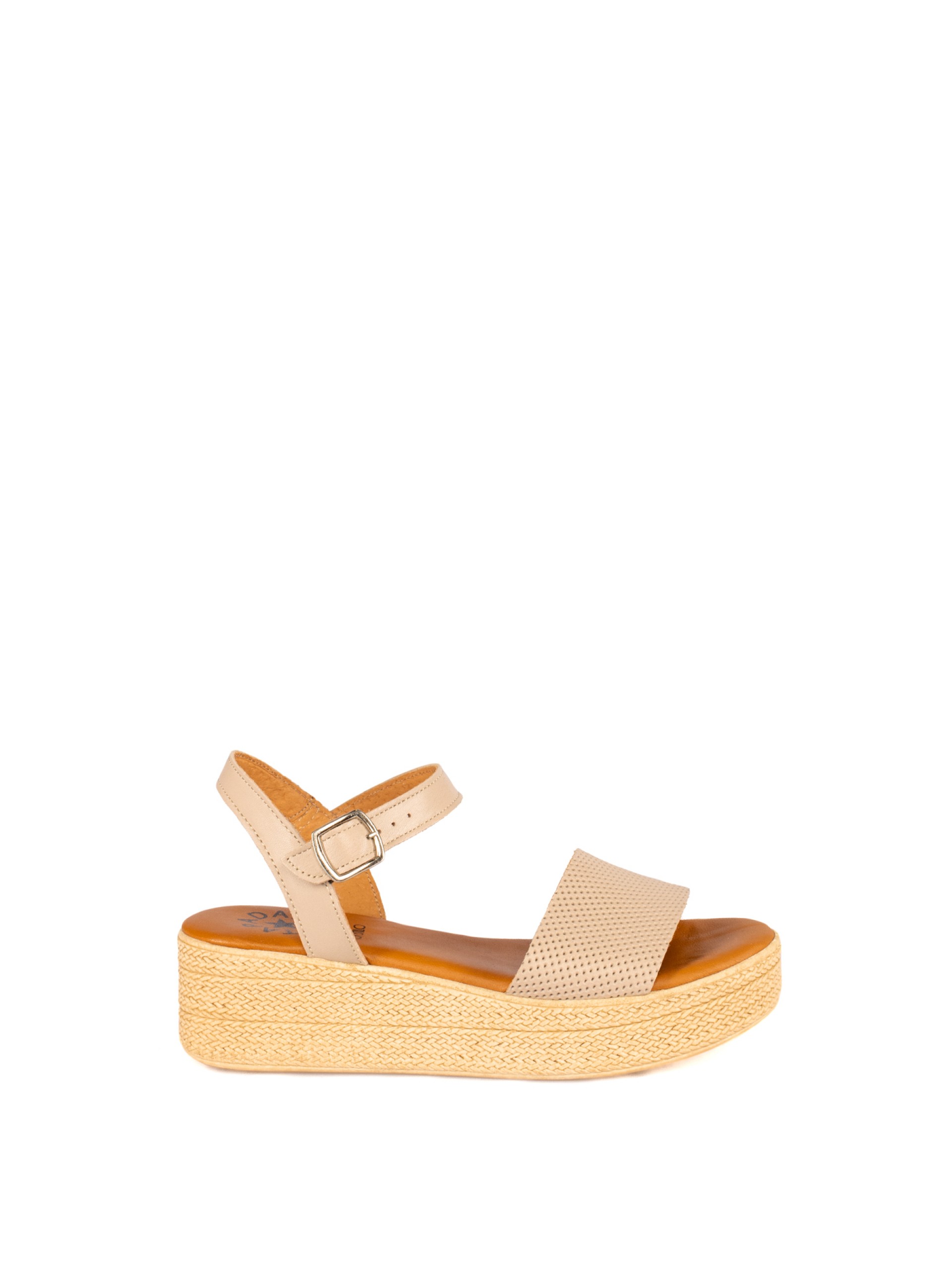 Women’s Perforated Leather Wedge Sandal