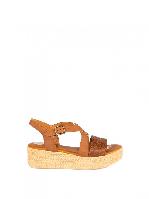 Women’s Braided Leather Wedge Sandal Women’s Braided Leather Wedge Sandal