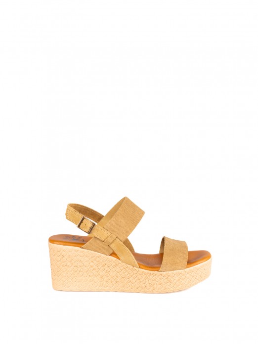 Women’s Suede Jeans Wedge Sandal Women’s Suede Jeans Wedge Sandal