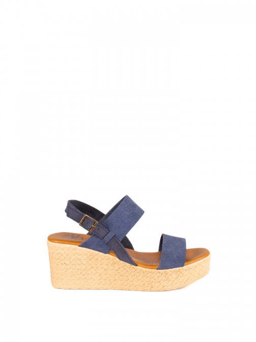 Women’s Suede Jeans Wedge Sandal Women’s Suede Jeans Wedge Sandal