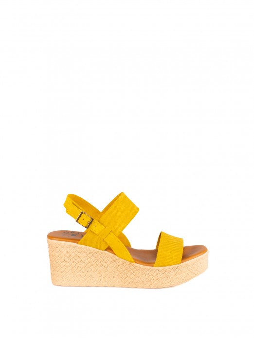 Women’s Suede Jeans Wedge Sandal Women’s Suede Jeans Wedge Sandal