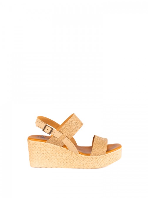 Women�s Braided Leather Wedge Sandal