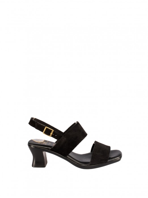 Heeled Sandal
in suede with two straps Heeled Sandal
in suede with two straps