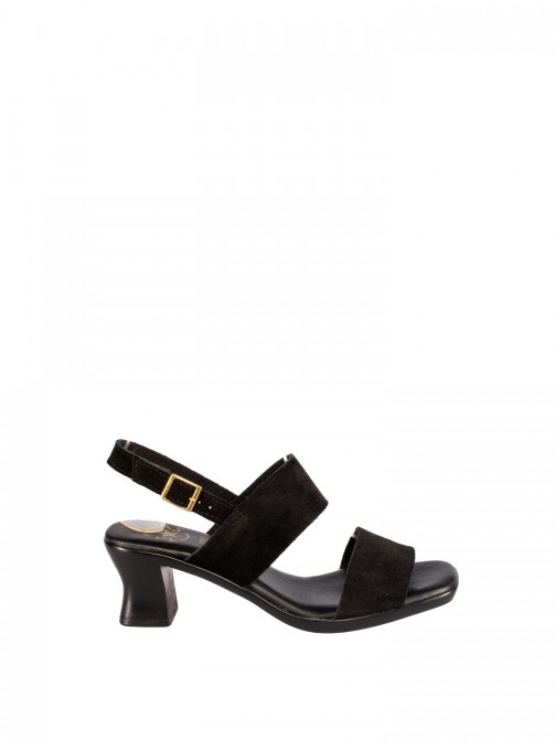 Heeled Sandal
in suede with two straps Heeled Sandal
in suede with two straps