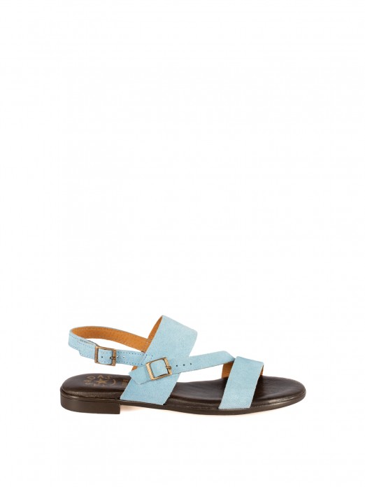 Women’s Flat Suede Sandalwith Straps Women’s Flat Suede Sandalwith Straps
