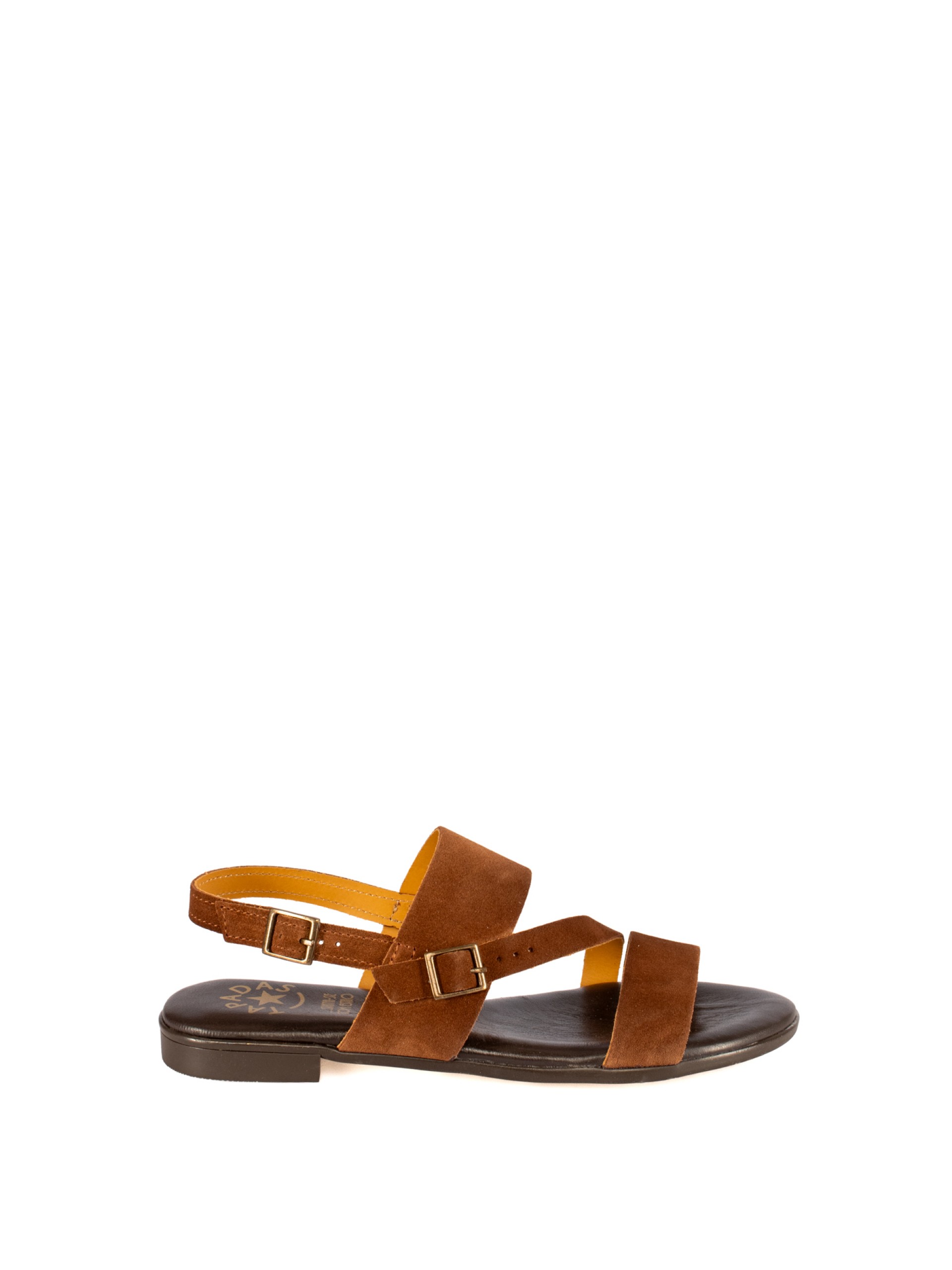 Women’s Flat Suede Sandal
with Straps