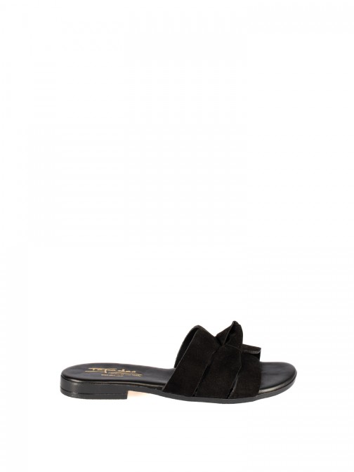Women�s Suede Slide with Bow