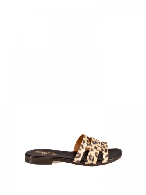 Women’s Metallic Leather Slide Women’s Metallic Leather Slide