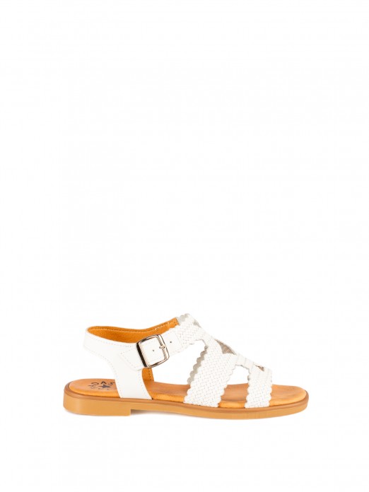 Woven Leather Sandal