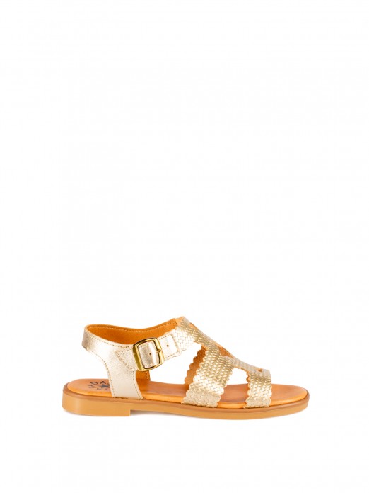 Woven Leather Sandal