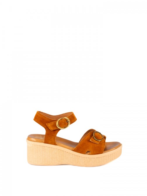 Women�s Suede Wedge Sandal