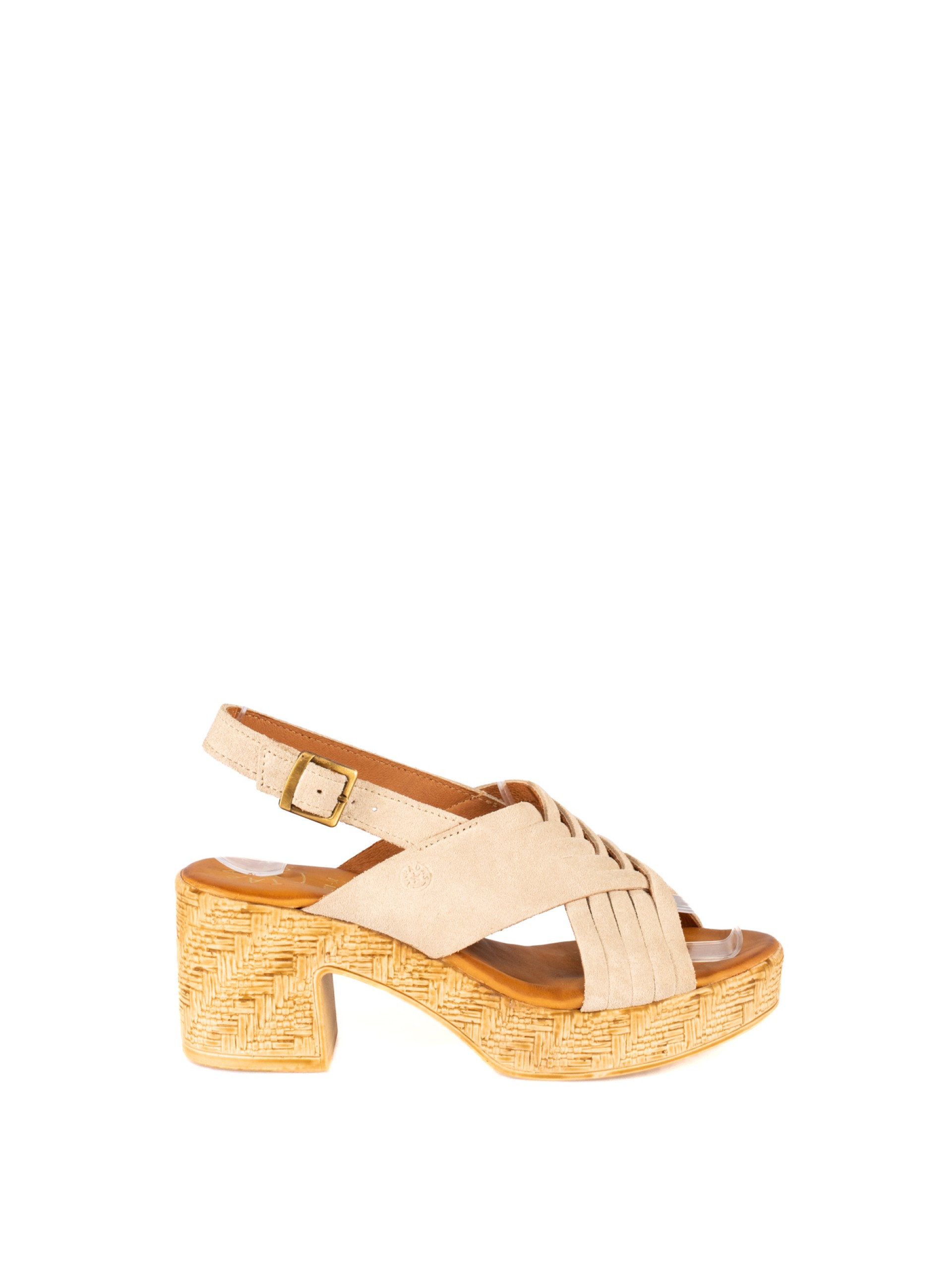 Women’s Suede Sandal with High Heel
