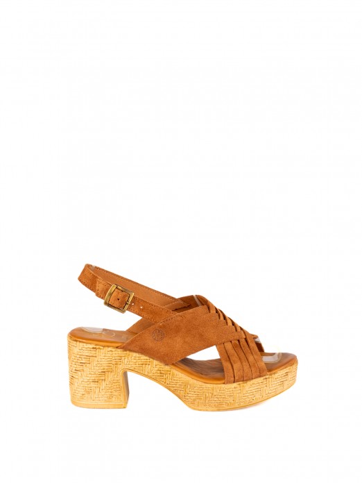 Women’s Suede Sandal with High Heel Women’s Suede Sandal with High Heel