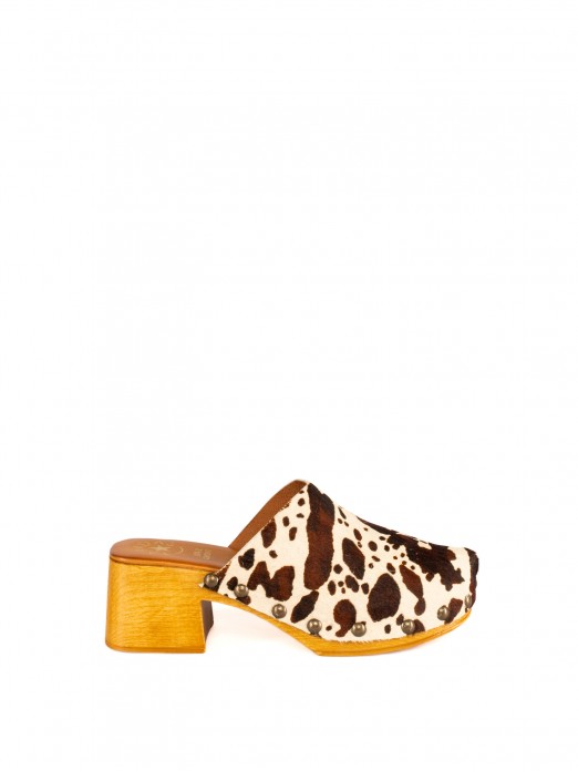 Women�s Hair-On Leather Clog