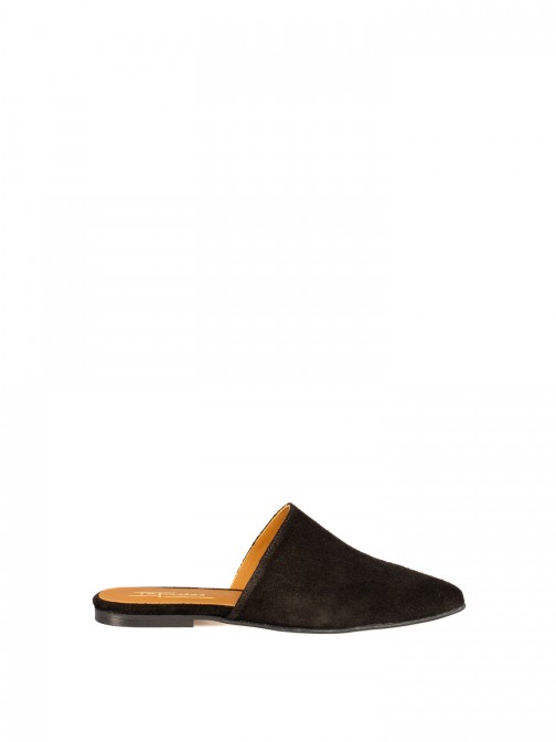 Women’s suede flat mule Women’s suede flat mule