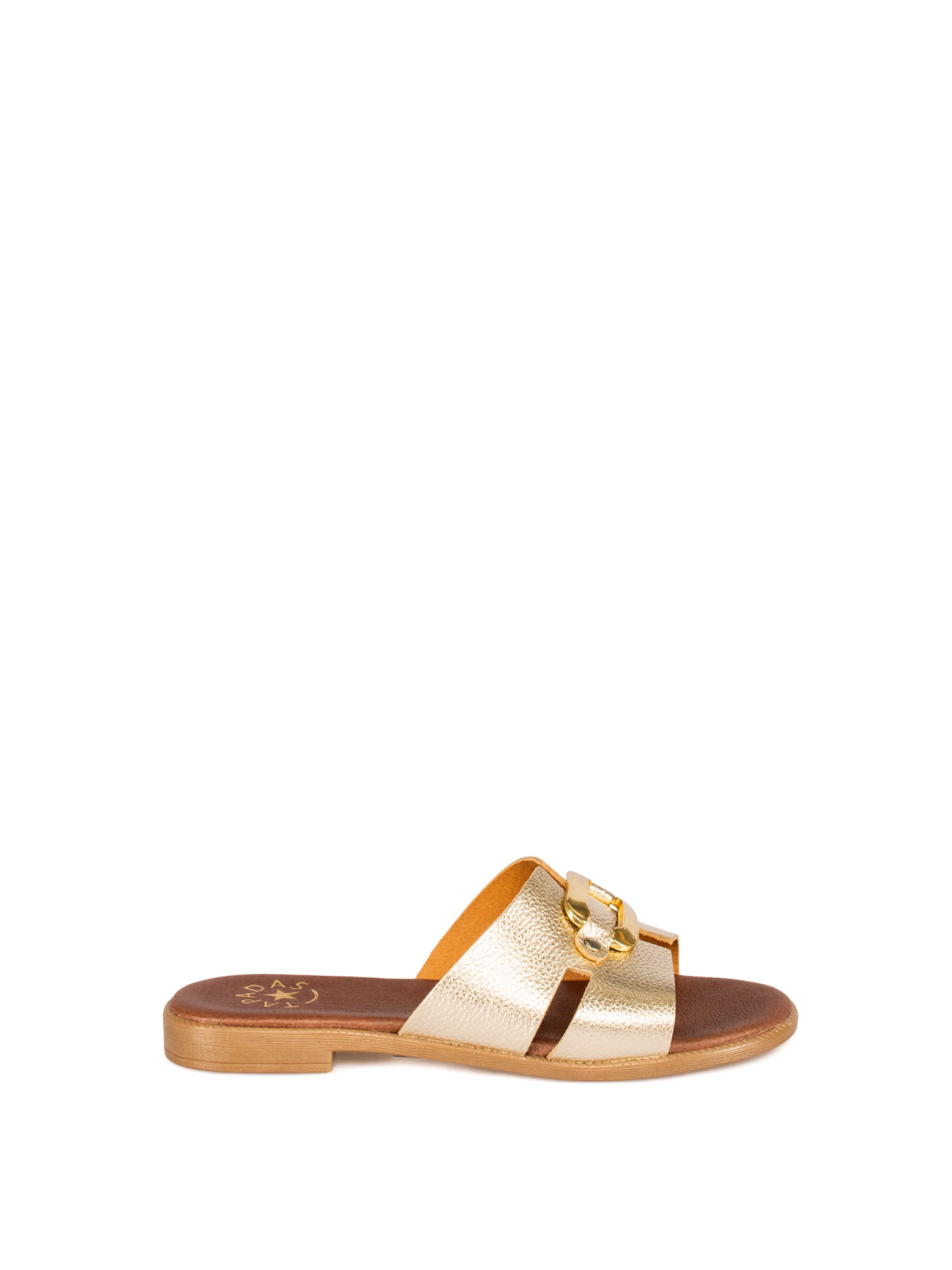 Women's Flat Leather Flip-Flops