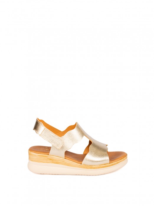 Sandália de Senhora em Pele com Sola Conforto Sandália de Senhora em Pele com Sola Conforto