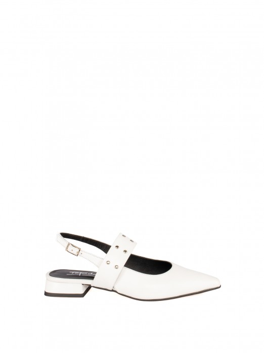 Women’s Leather Shoe with Strap and Studs Women’s Leather Shoe with Strap and Studs