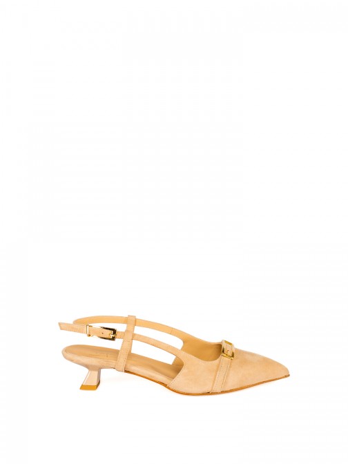 Sapato de Senhora camur�a com Fivela