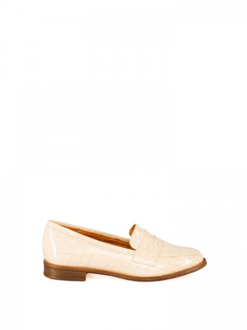 Women’s Croc-Effect Patent Leather Loafer Women’s Croc-Effect Patent Leather Loafer