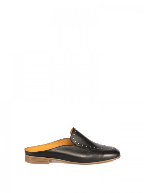 Women’s Leather Mule with Studs Women’s Leather Mule with Studs