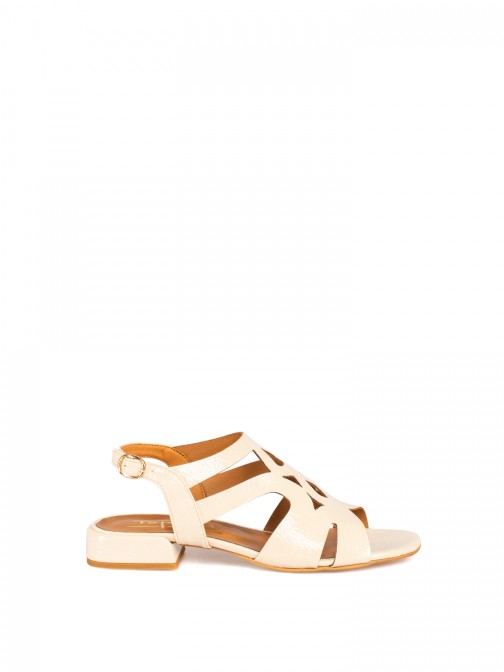 Women’s Patent Leather
Sandal with Low Heel Women’s Patent Leather
Sandal with Low Heel