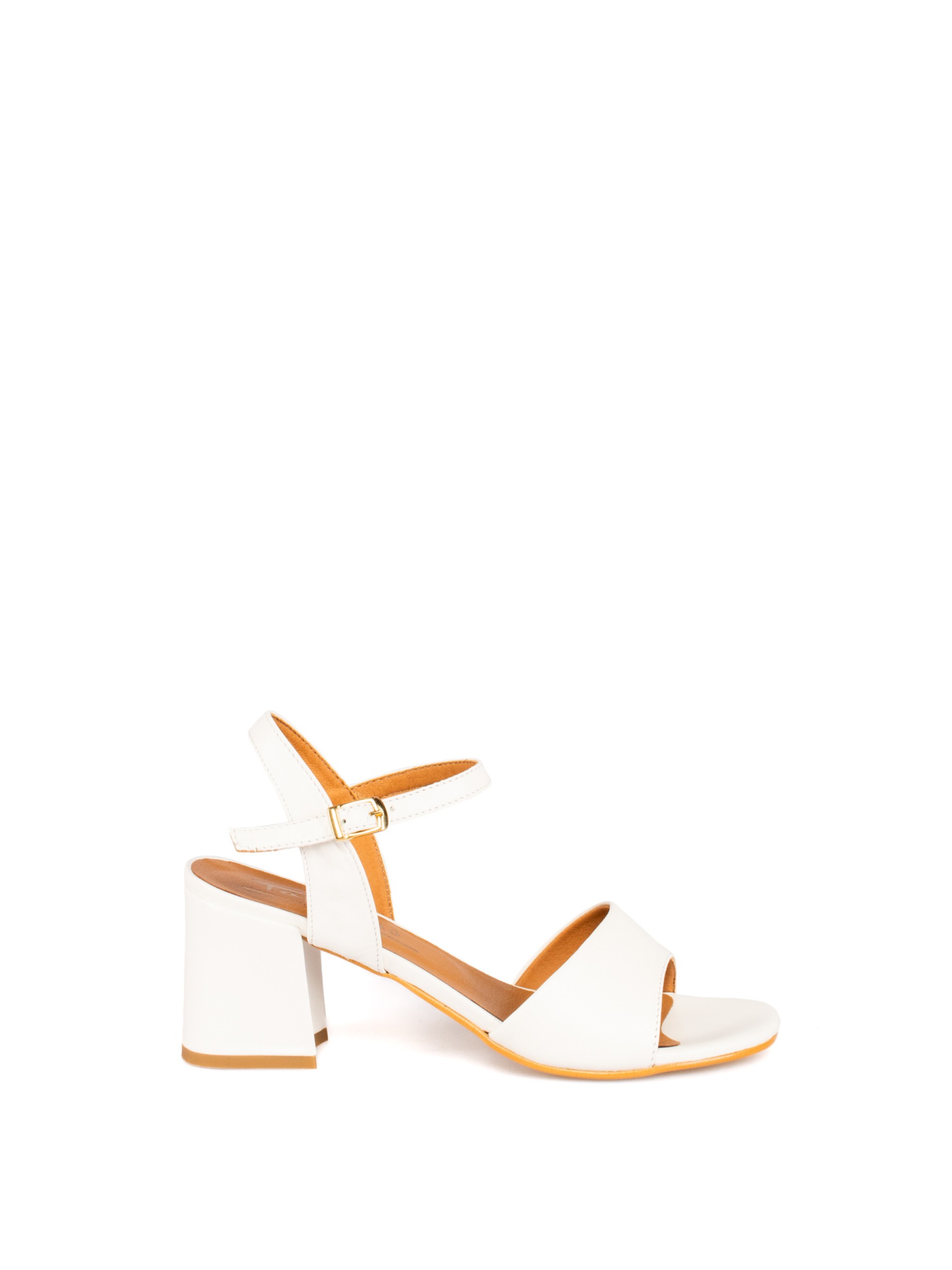 Women’s Leather Mid-Heel Sandal