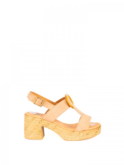 High Platform Heel Suede Sandal High Platform Heel Suede Sandal