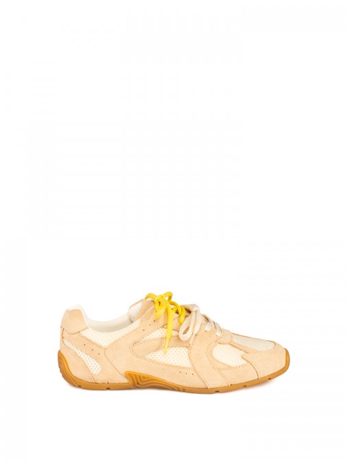 Women’s Suede and Mesh Sneaker Women’s Suede and Mesh Sneaker