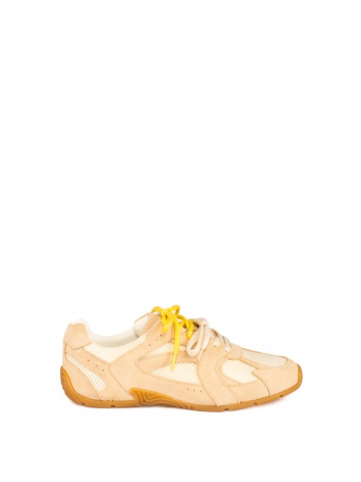 Women’s Suede and Mesh Sneaker Women’s Suede and Mesh Sneaker